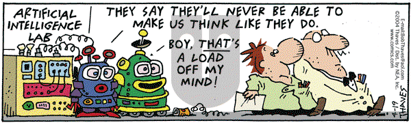 Frank and Ernest on Monday April 19, 2004 Comic Strip