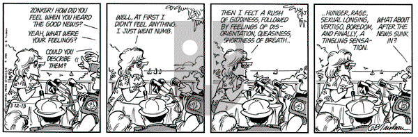 Doonesbury on Friday December 13, 1985 Comic Strip