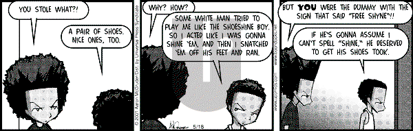 The Boondocks - Friday December 19, 2008 Comic Strip