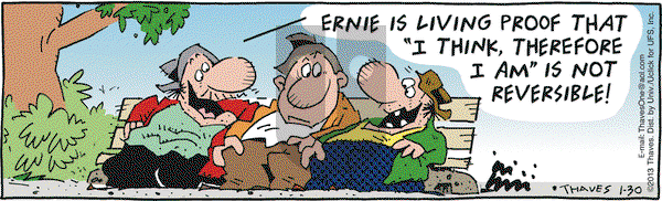 Frank and Ernest on Wednesday January 30, 2013 Comic Strip
