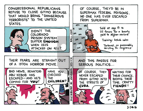 Ted Rall on Monday February 29, 2016 Comic Strip