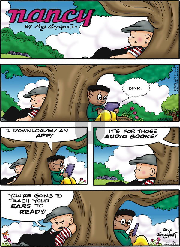 Nancy on Sunday July 14, 2013 Comic Strip