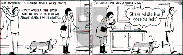 Fred Basset on Friday March 7, 2008 Comic Strip