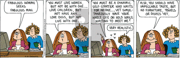Cathy Classics on Saturday August 26, 2000 Comic Strip