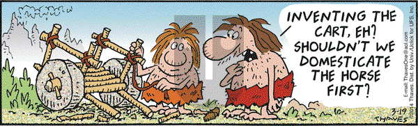 Frank and Ernest on Wednesday March 19, 2014 Comic Strip