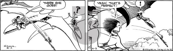 Alley Oop on Wednesday June 2, 1976 Comic Strip