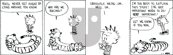 Calvin and Hobbes - Monday February 7, 1994 Comic Strip