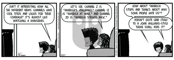 The Boondocks on Thursday September 27, 2001 Comic Strip