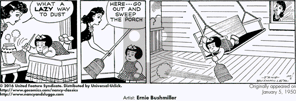 Nancy Classics on Thursday January 5, 2017 Comic Strip