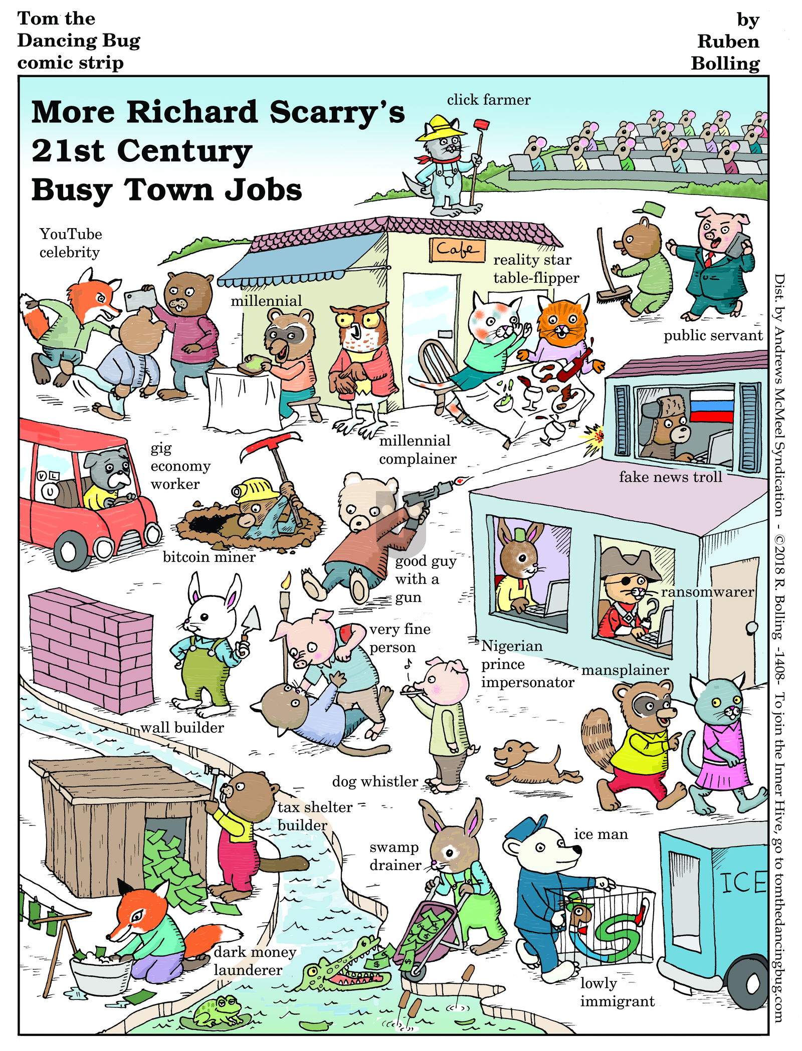 Tom the Dancing Bug - Monday October 8, 2018 Comic Strip