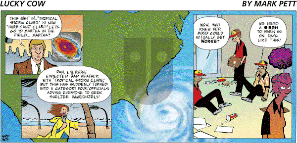 Lucky Cow on Sunday September 26, 2004 Comic Strip