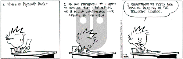 Calvin and Hobbes on Friday January 28, 1994 Comic Strip