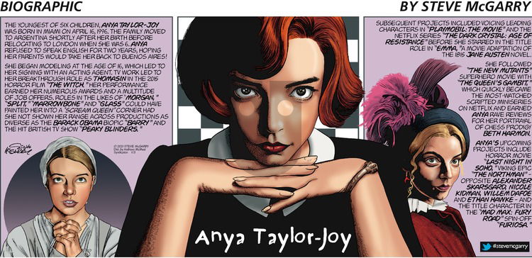 Biographic on Sunday January 3, 2021 Comic Strip