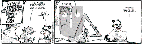 Over the Hedge on Monday December 27, 2004 Comic Strip