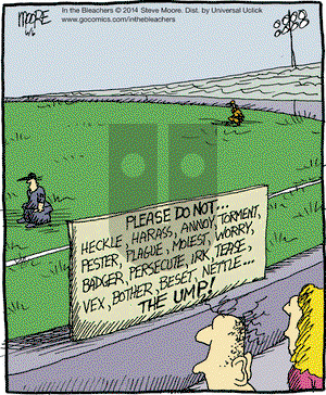 In the Bleachers on Friday June 6, 2014 Comic Strip