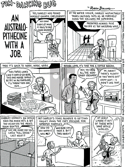 Tom the Dancing Bug on Saturday September 22, 2001 Comic Strip