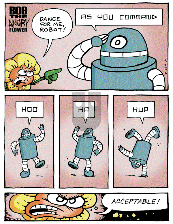 Bob the Angry Flower on Monday April 21, 2025 Comic Strip