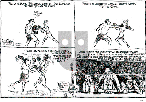 Pat Oliphant on Monday August 6, 2012 Comic Strip