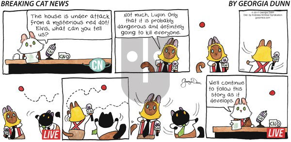 Breaking Cat News on Sunday April 23, 2017 Comic Strip