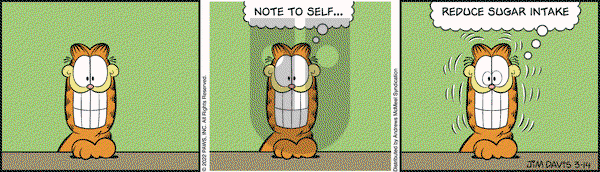 Garfield - Monday March 14, 2022 Comic Strip