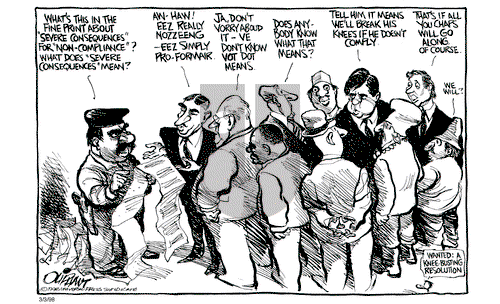 Pat Oliphant on Tuesday March 3, 1998 Comic Strip