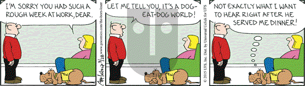 The Born Loser on Saturday March 28, 2015 Comic Strip