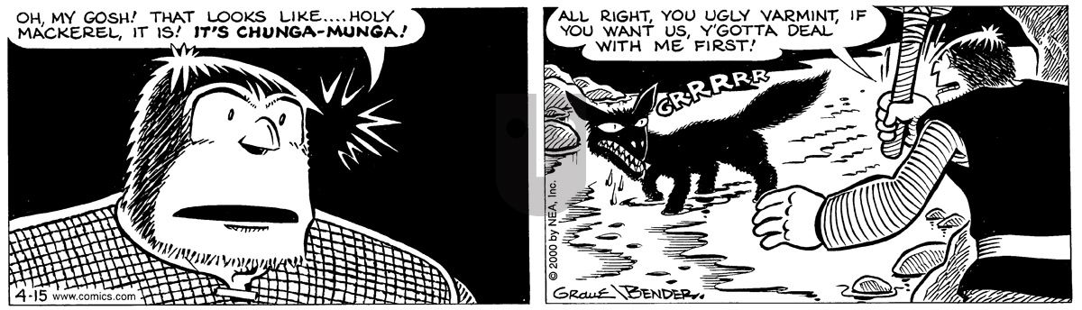Alley Oop - Saturday April 15, 2000 Comic Strip
