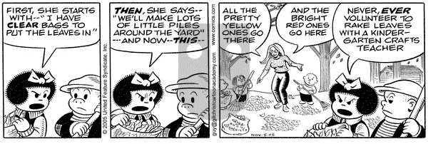 Nancy on Saturday November 5, 2005 Comic Strip