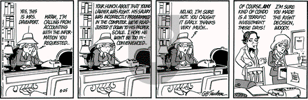 Doonesbury on Friday August 25, 1978 Comic Strip
