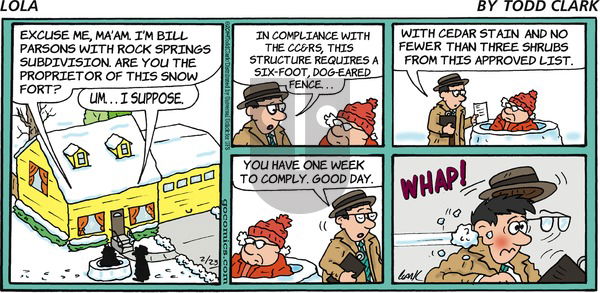 Lola on Sunday February 23, 2014 Comic Strip