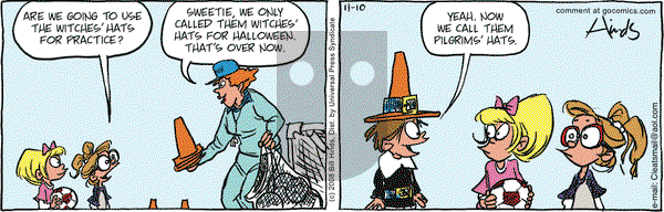 Cleats on Monday November 10, 2008 Comic Strip