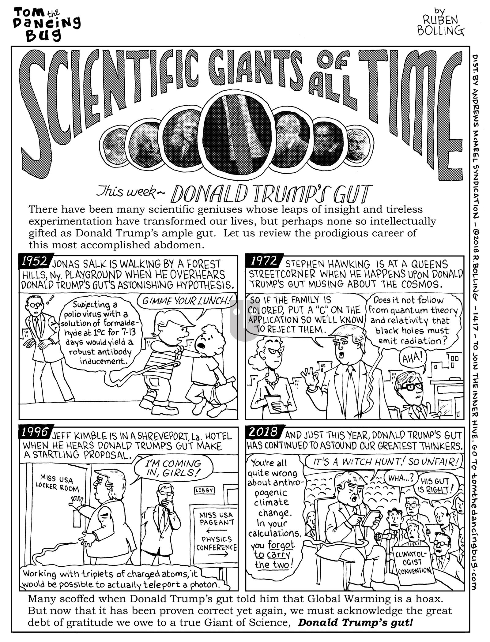 Tom the Dancing Bug - Monday December 10, 2018 Comic Strip