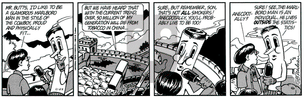 Doonesbury on Friday November 24, 1995 Comic Strip