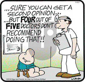 Ziggy - Thursday November 21, 2019 Comic Strip
