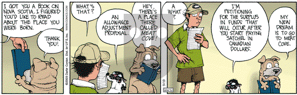 Get Fuzzy on Friday September 19, 2003 Comic Strip