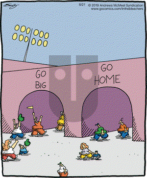 In the Bleachers on Friday June 21, 2019 Comic Strip