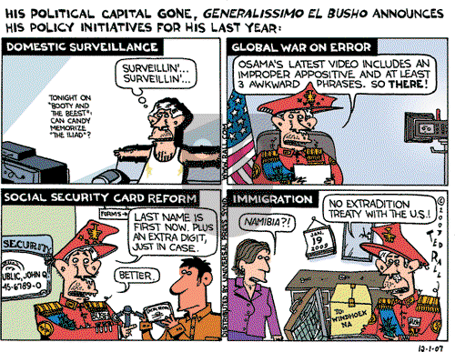 Ted Rall on Saturday December 1, 2007 Comic Strip