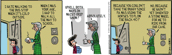 Grand Avenue on Wednesday February 5, 2014 Comic Strip