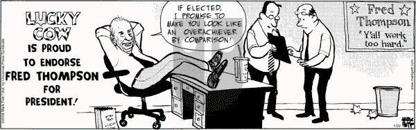 Lucky Cow on Tuesday January 22, 2008 Comic Strip