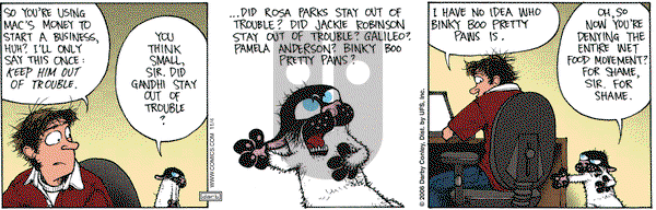 Get Fuzzy on Saturday November 4, 2006 Comic Strip