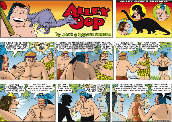 Alley Oop on Sunday August 28, 2016 Comic Strip