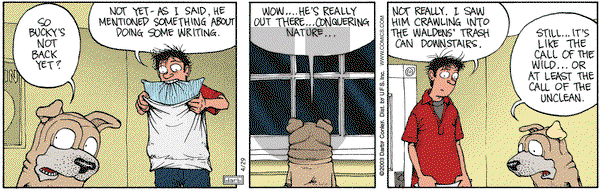 Get Fuzzy on Tuesday April 29, 2003 Comic Strip