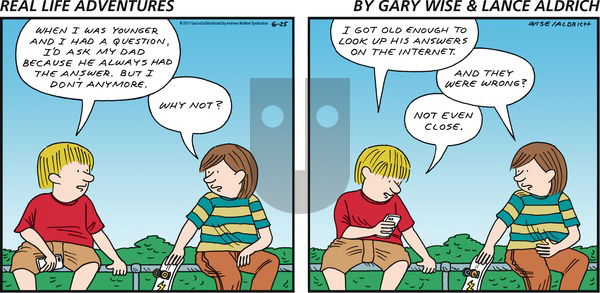 Real Life Adventures on Sunday June 25, 2017 Comic Strip