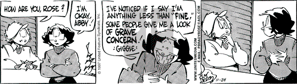 Rose is Rose on Monday November 24, 1997 Comic Strip