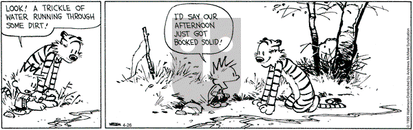 Calvin and Hobbes on Saturday April 26, 2025 Comic Strip