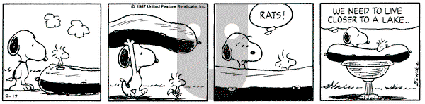 Peanuts on Thursday September 17, 1987 Comic Strip