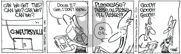The Buckets on Monday July 29, 1996 Comic Strip