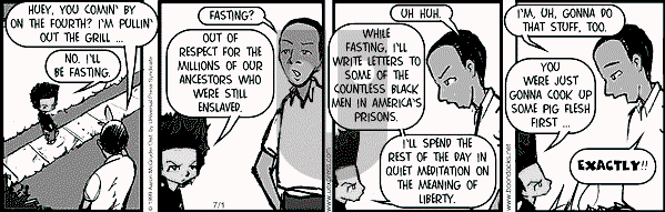 The Boondocks on Thursday February 1, 2007 Comic Strip