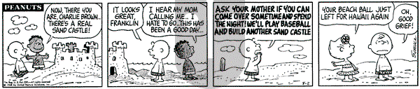 Peanuts - Friday August 2, 1968 Comic Strip
