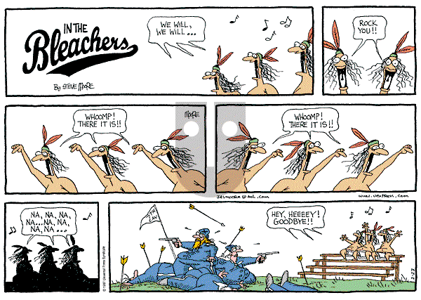 In the Bleachers on Sunday February 23, 1997 Comic Strip